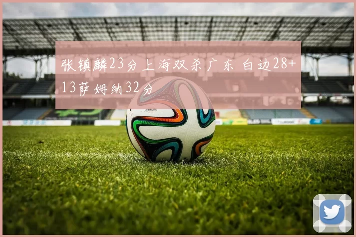 张镇麟23分上海双杀广东 白边28+13萨姆纳32分